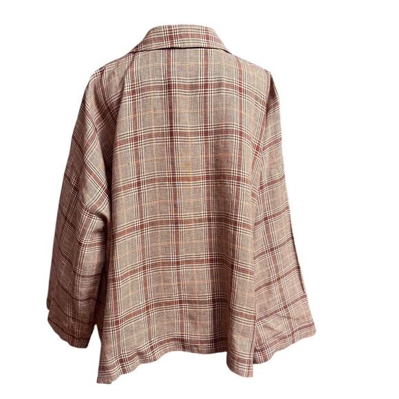 Eskandar For Saks Fifth Avenue Linen Jacket Made in England Size 1 Kimono Style - Picture 7 of 11